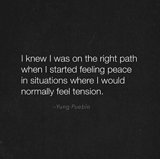 True growth shines through when calm replaces chaos within.